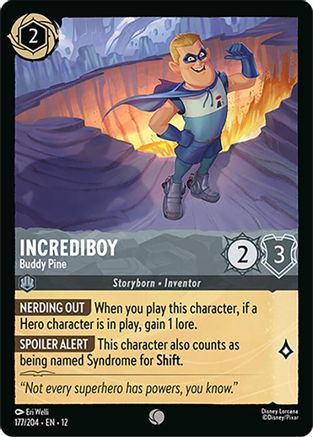 Incrediboy - Buddy Pine (177/204) Wilds Unknown (Cold Foil)