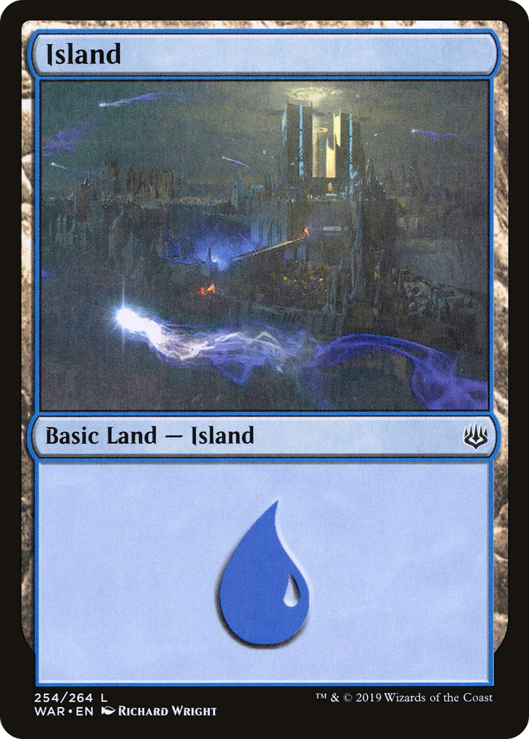Island (WAR-254) - War of the Spark Foil