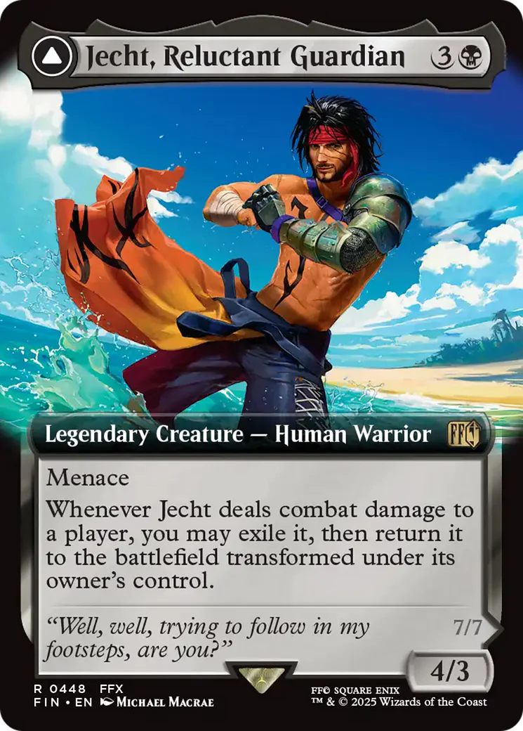 Jecht, Reluctant Guardian // Braska's Final Aeon (FIN-448) - FINAL FANTASY: (enchantment, Extended Art) - Image 4