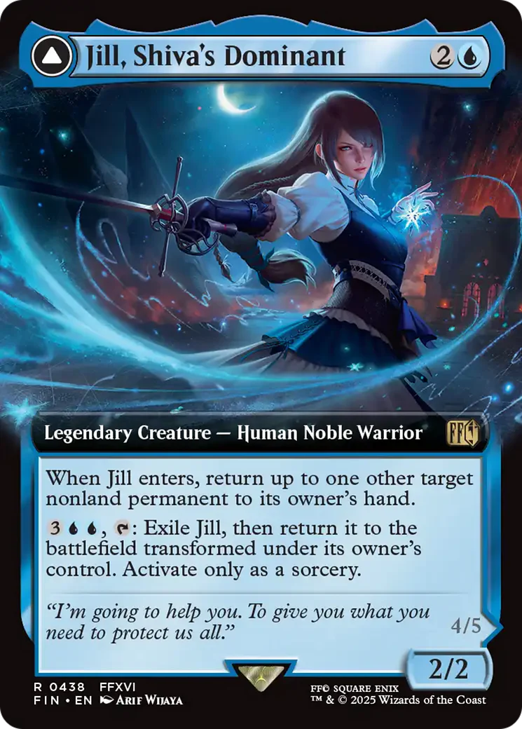 Jill, Shiva's Dominant (Extended Art) (FIN-438) - FINAL FANTASY: (enchantment, Extended Art)