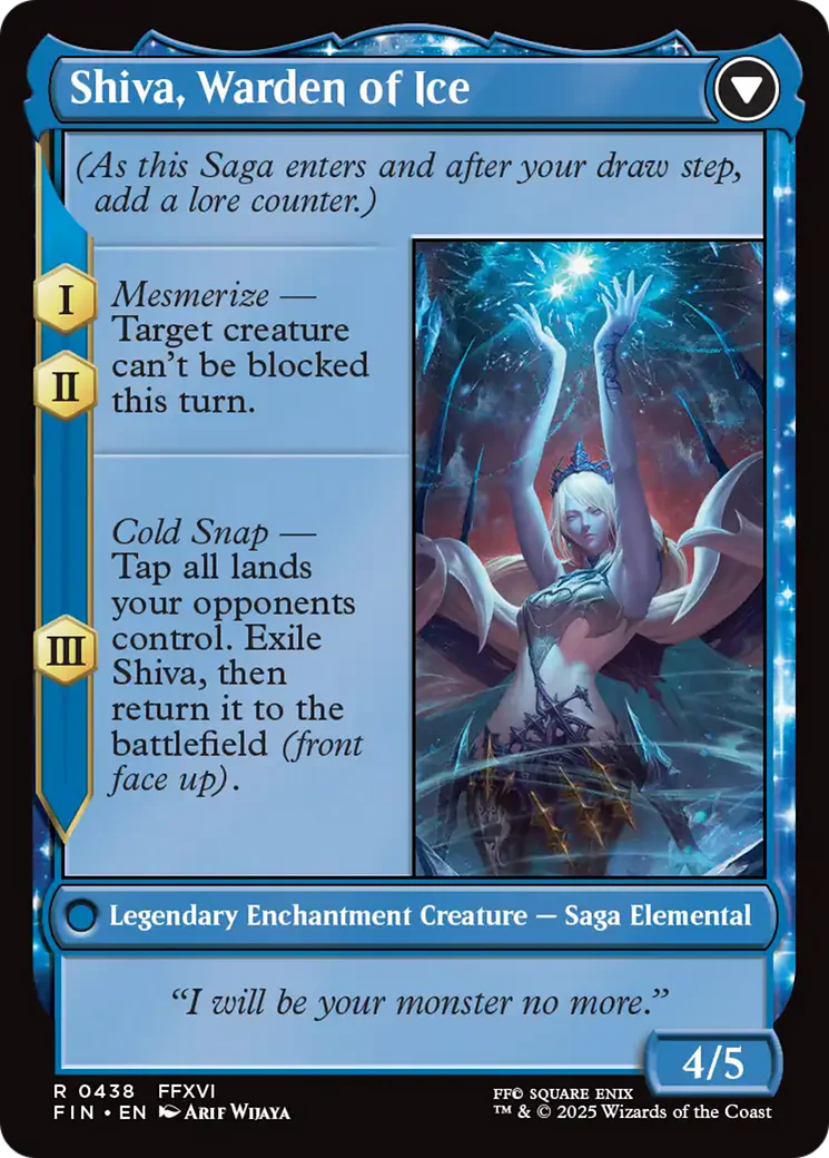 Jill, Shiva's Dominant (Extended Art) (FIN-438) - FINAL FANTASY: (enchantment, Extended Art) - Image 2