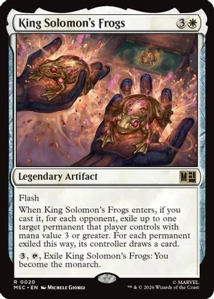 King Solomon's Frogs (MSC-020) - Commander: Marvel Super Heroes