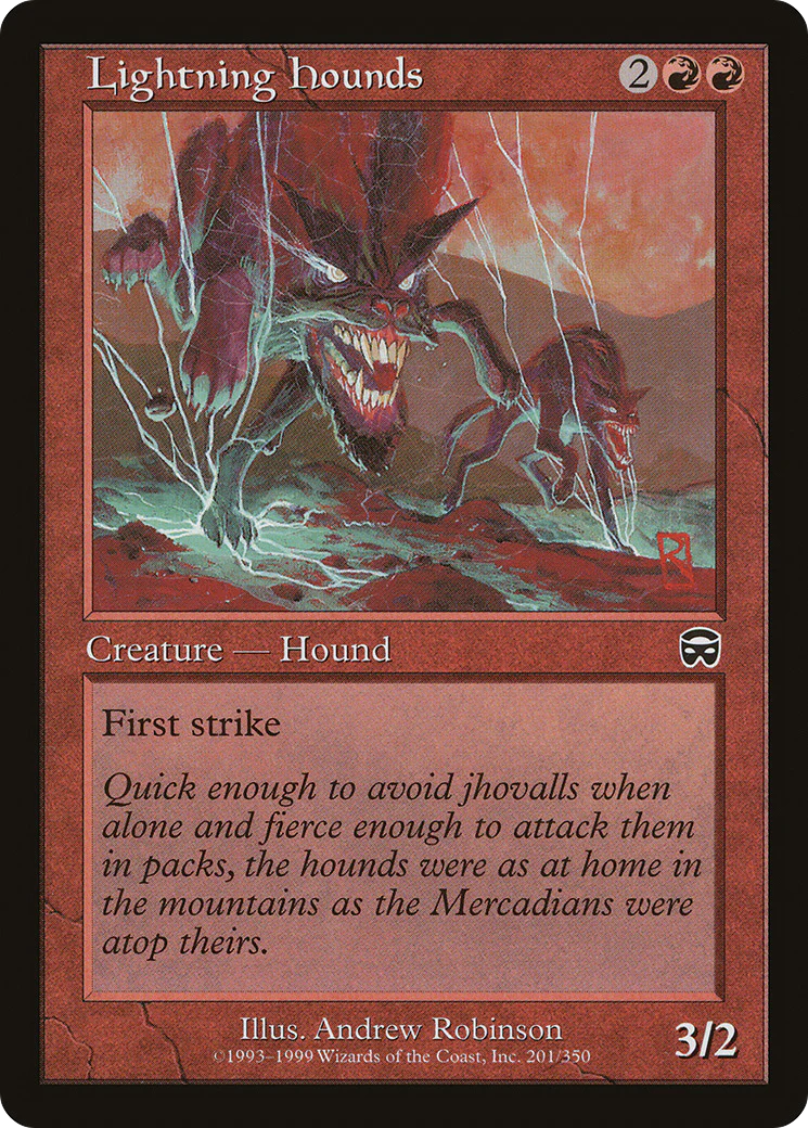 Lightning Hounds (MMQ-201) - Mercadian Masques Foil