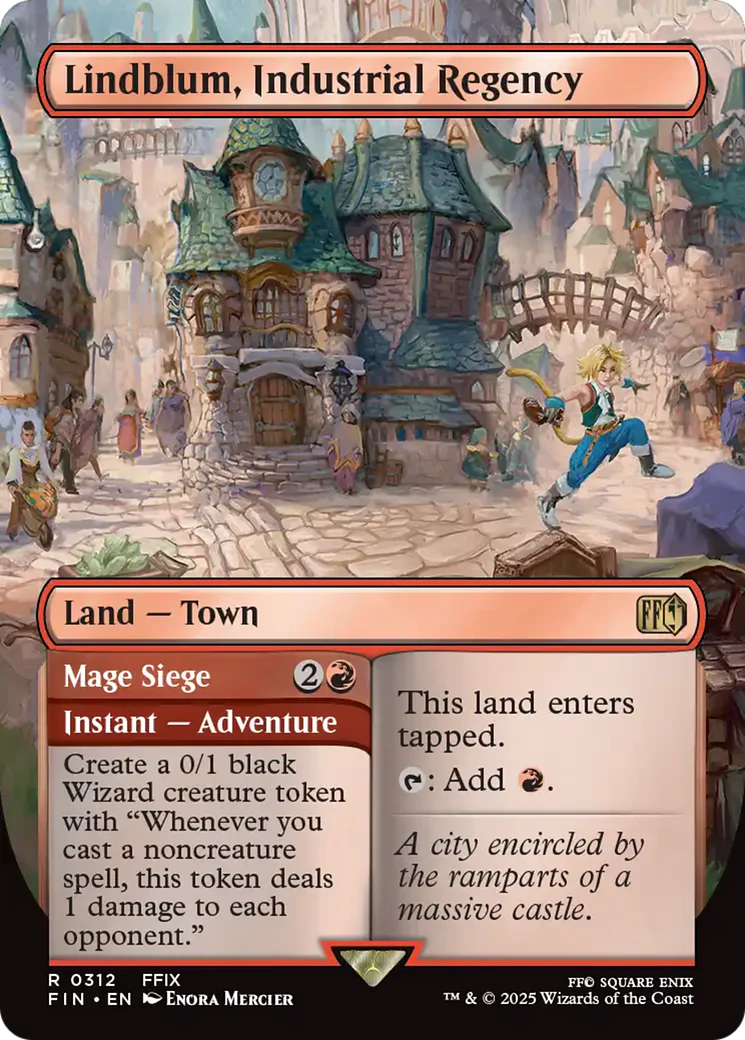 Lindblum, Industrial Regency // Mage Siege (FIN-312) - FINAL FANTASY (Borderless) Foil