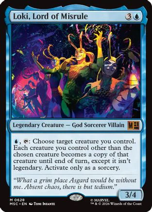 Loki, Lord of Misrule (MSC-628) - Commander: Marvel Super Heroes