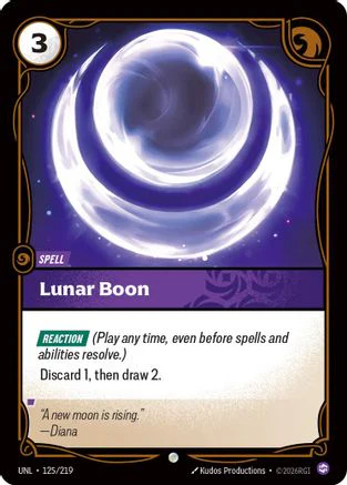 Lunar Boon (125/219) [Unleashed] Foil
