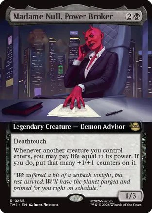 Madame Null, Power Broker (Extended Art) (TMT-265) - Teenage Mutant Ninja Turtles