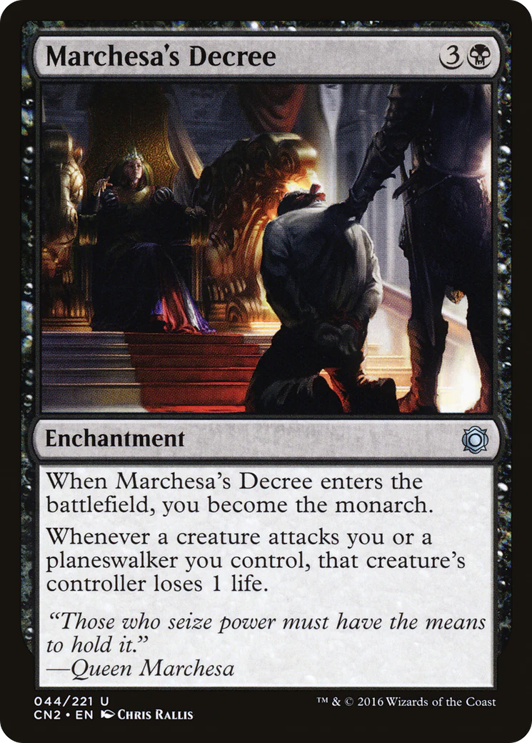 Marchesa's Decree (CN2-044) - Conspiracy: Take the Crown Foil