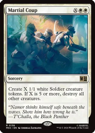 Martial Coup (MSC-138) - Commander: Marvel Super Heroes