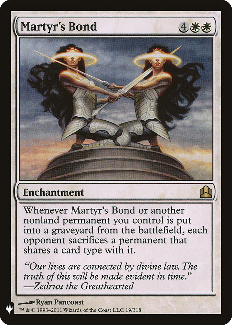 Martyr's Bond (LIST-19/318) - The List