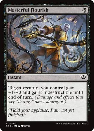 Masterful Flourish (SOS-089) - Secrets of Strixhaven Foil