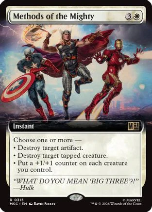 Methods of the Mighty (Extended Art) (MSC-315) - Commander: Marvel Super Heroes