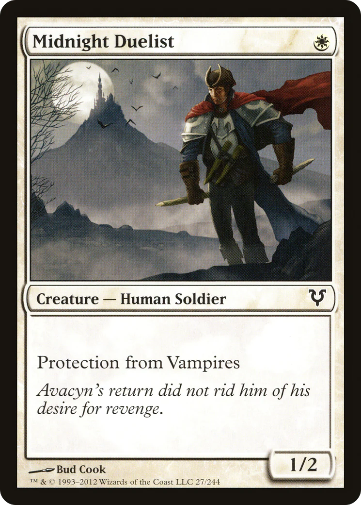 Midnight Duelist (AVR-027) - Avacyn Restored Foil