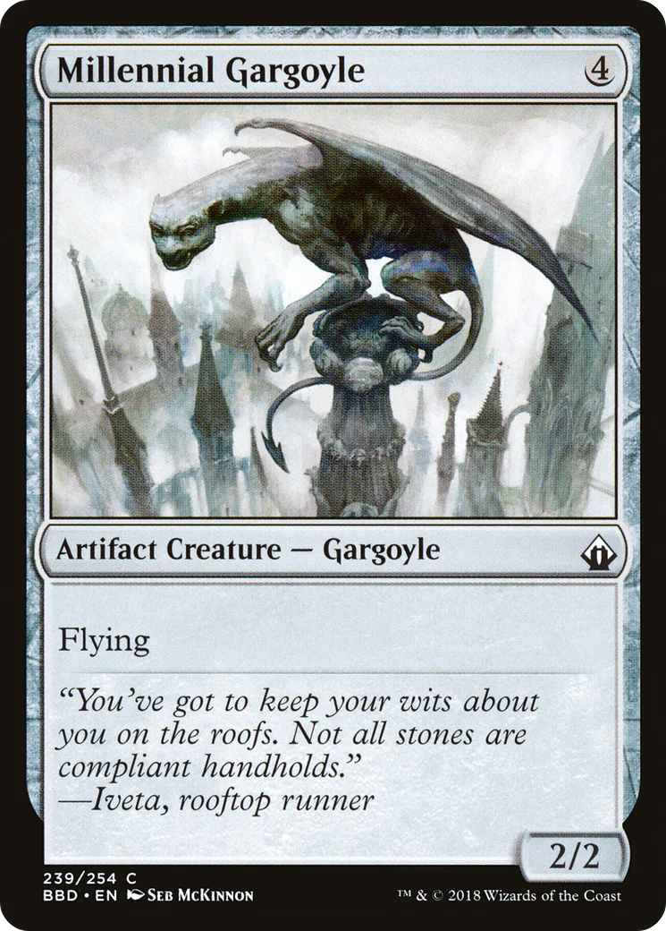Millennial Gargoyle (BBD-239) - Battlebond Foil