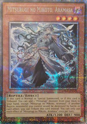 Mitsurugi no Mikoto, Aramasa (Starlight Rare) [L26D-ENM06] Starlight Rare