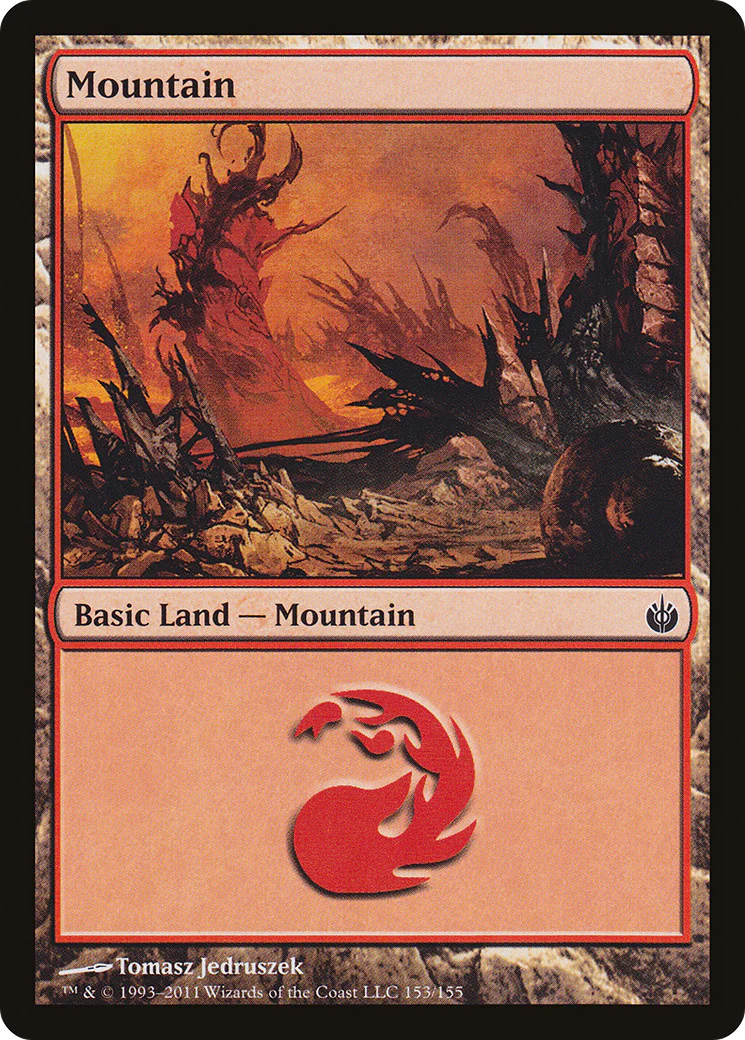 Mountain (153) (MBS-153) - Mirrodin Besieged