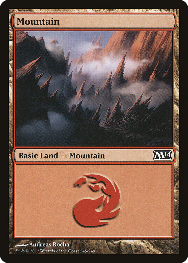 Mountain (245) (M14-245) - Magic 2014 Foil