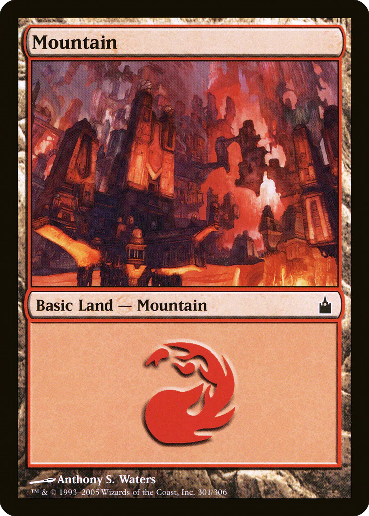 Mountain (301) (RAV-301) - Ravnica: City of Guilds Foil