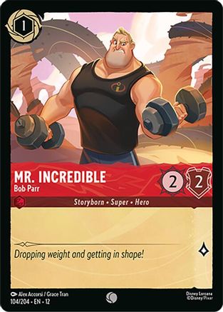 Mr. Incredible - Bob Parr (104/204) Wilds Unknown (Non-Foil)