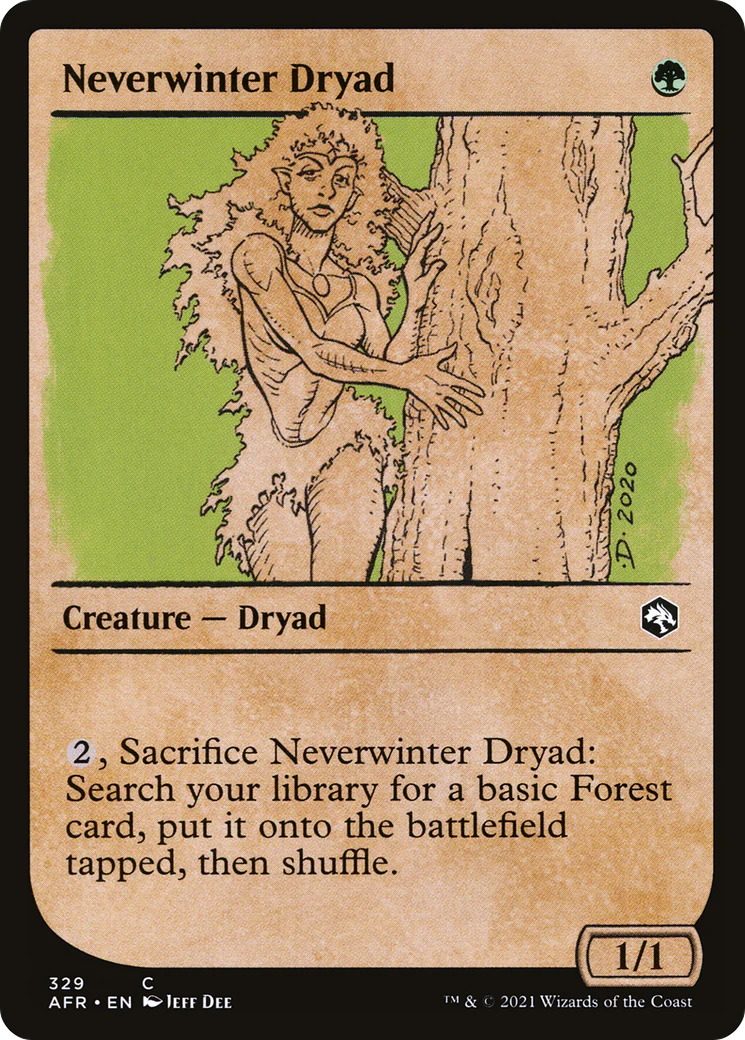 Neverwinter Dryad (Showcase) (AFR-329) - Adventures in the Forgotten Realms: (Showcase) Foil