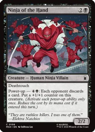 Ninja of the Hand (MSH-108) - Marvel Super Heroes Foil