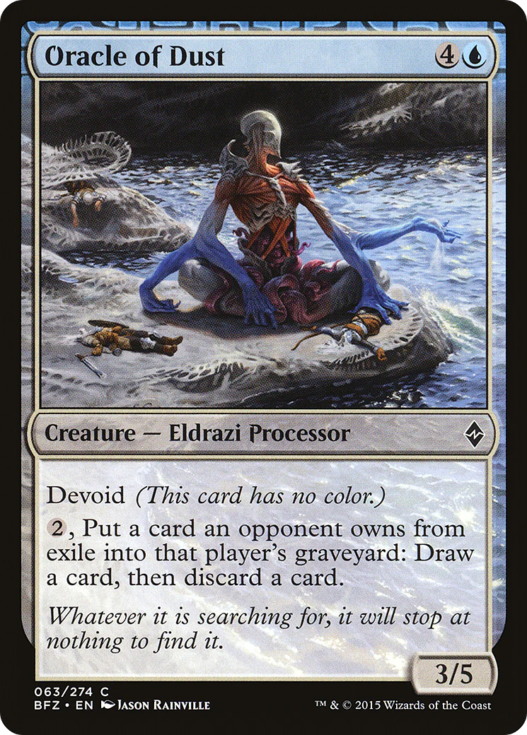 Oracle of Dust (BFZ-063) - Battle for Zendikar: (devoid)