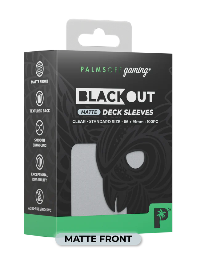 Palms Off - Blackout Deck Sleeves (100) (Matte Front) - Image 11