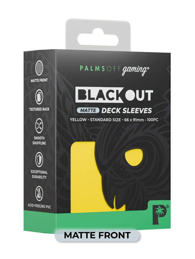 Palms Off - Blackout Deck Sleeves (100) (Matte Front) - Image 13