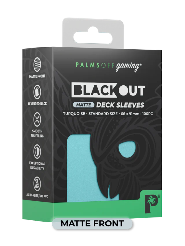 Palms Off - Blackout Deck Sleeves (100) (Matte Front) - Image 3