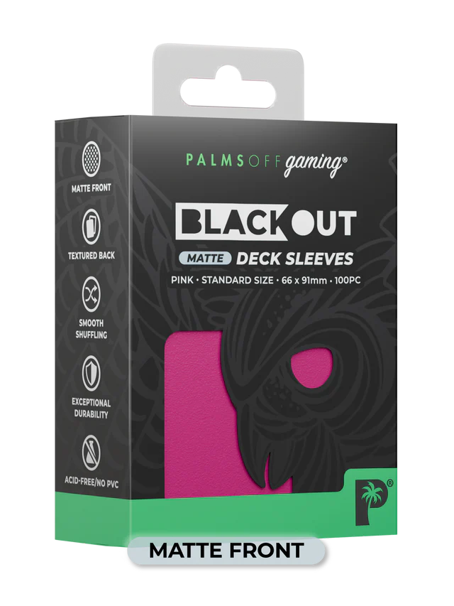 Palms Off - Blackout Deck Sleeves (100) (Matte Front) - Image 5