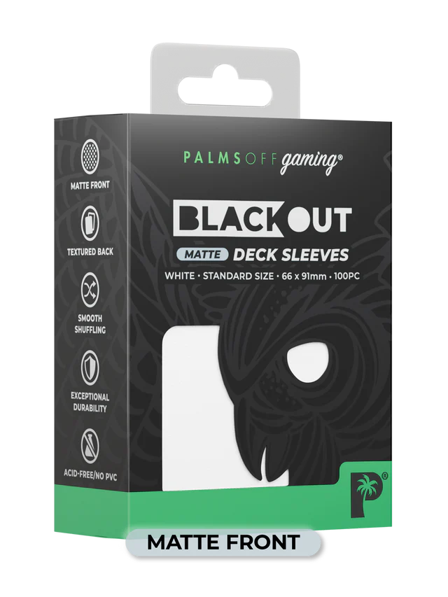 Palms Off - Blackout Deck Sleeves (100) (Matte Front) - Image 7