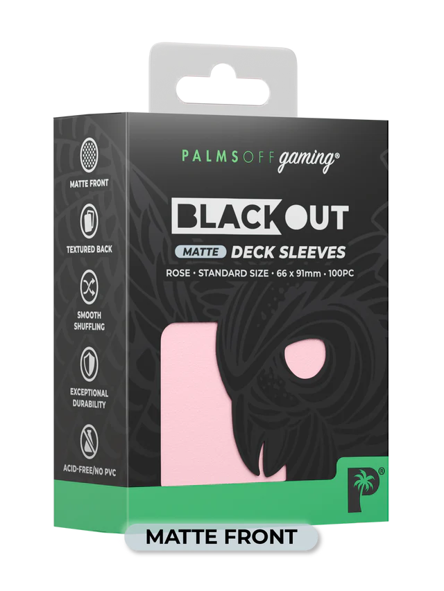 Palms Off - Blackout Deck Sleeves (100) (Matte Front) - Image 8