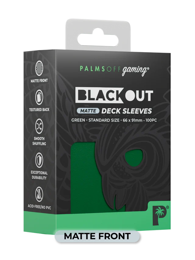 Palms Off - Blackout Deck Sleeves (100) (Matte Front) - Image 9