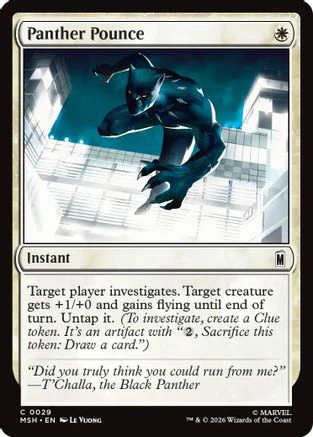 Panther Pounce (MSH-029) - Marvel Super Heroes Foil