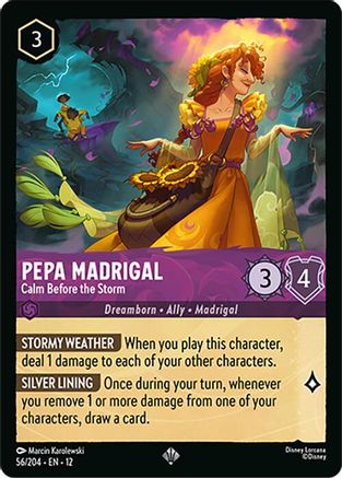 Pepa Madrigal - Calm Before the Storm (56/204) Wilds Unknown (Cold Foil)