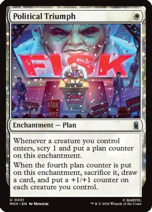 Political Triumph (MSH-031) - Marvel Super Heroes Foil