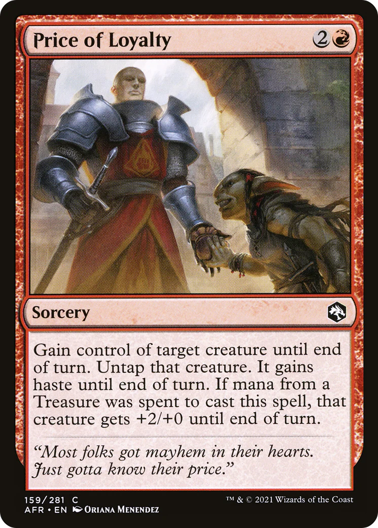 Price of Loyalty (AFR-159) - Adventures in the Forgotten Realms Foil