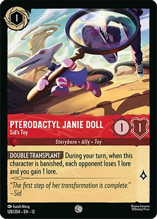 Pterodactyl Janie Doll - Sid's Toy (128/204) Wilds Unknown (Cold Foil)
