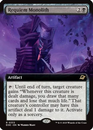 Requiem Monolith (Extended Art) (EOE-333) - Edge of Eternities Foil