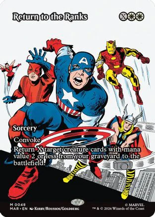 Return to the Ranks (Borderless) (MAR-048) - Marvel Universe Eternal-Legal