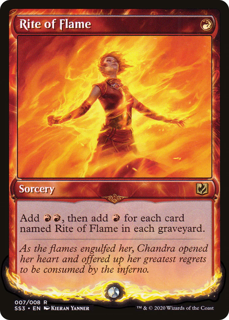 Rite of Flame (SS3-007) - Signature Spellbook: Chandra Foil