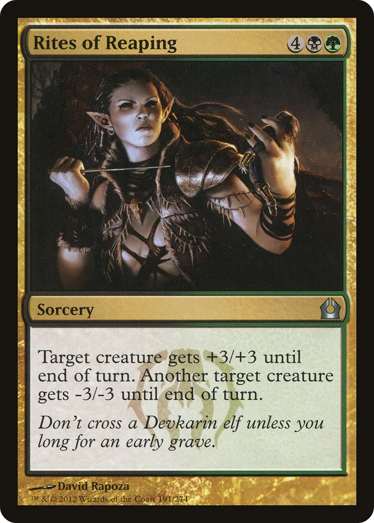 Rites of Reaping (RTR-191) - Return to Ravnica Foil