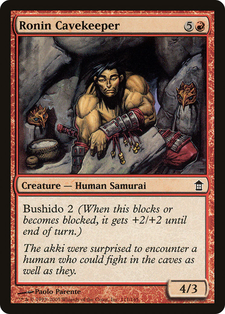 Ronin Cavekeeper (SOK-111) - Saviors of Kamigawa Foil