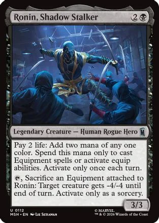 Ronin, Shadow Stalker (MSH-112) - Marvel Super Heroes