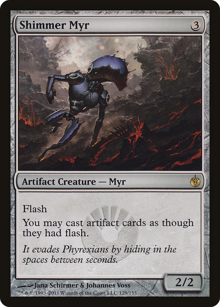 Shimmer Myr (MBS-129) - Mirrodin Besieged Foil