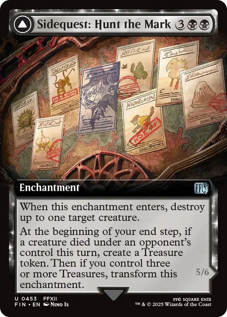 Sidequest: Hunt the Mark // Yiazmat, Ultimate Mark (FIN-453) - FINAL FANTASY: (enchantment, Extended Art)