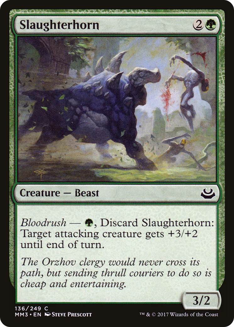 Slaughterhorn (MM3-136) - Modern Masters 2017 Foil