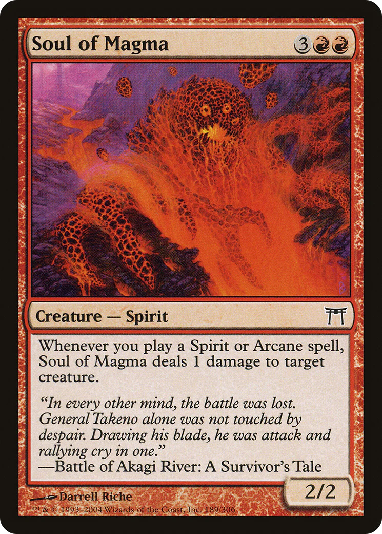 Soul of Magma (CHK-189) - Champions of Kamigawa Foil