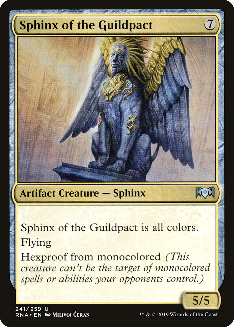 Sphinx of the Guildpact (RNA-241) - Ravnica Allegiance Foil