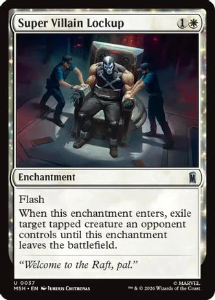 Super Villain Lockup (MSH-037) - Marvel Super Heroes Foil